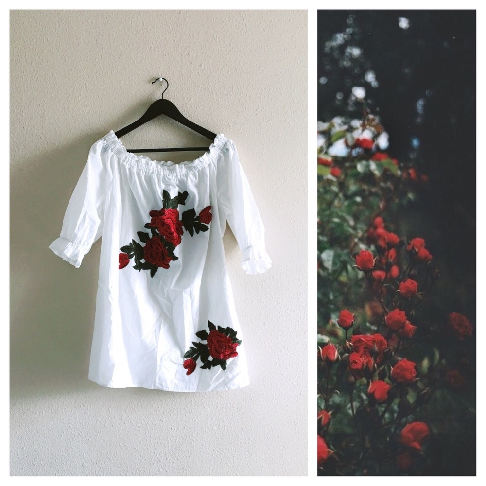 NWT Rose Tunic Top